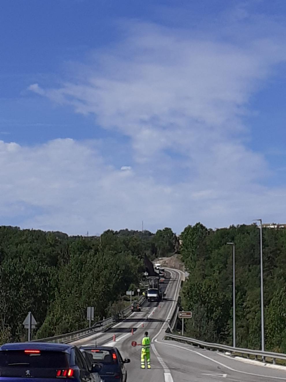 ​Comencen les obres de pavimentació de la C-62 entre Olost i Prats de Lluçanès